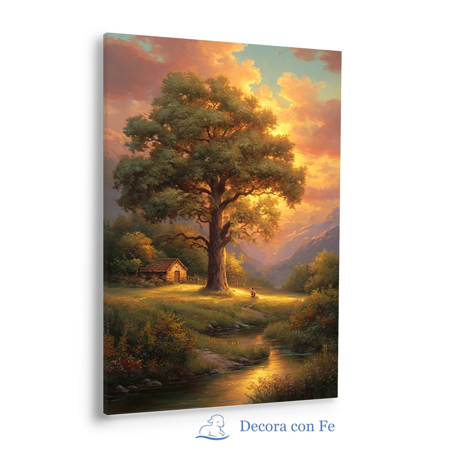 Descanso en Dios - Paisaje Devocional Salmo 91 - Variante 2