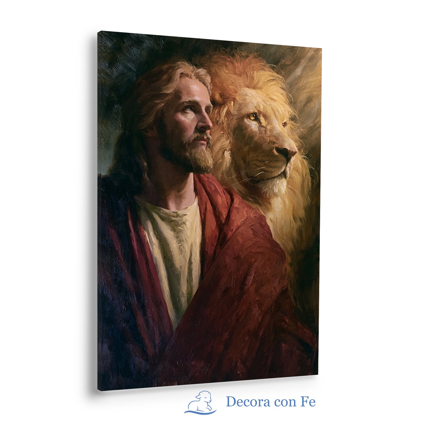 Cristo Rey Fuerte y León de Judá | Arte Cristiano en Óleo