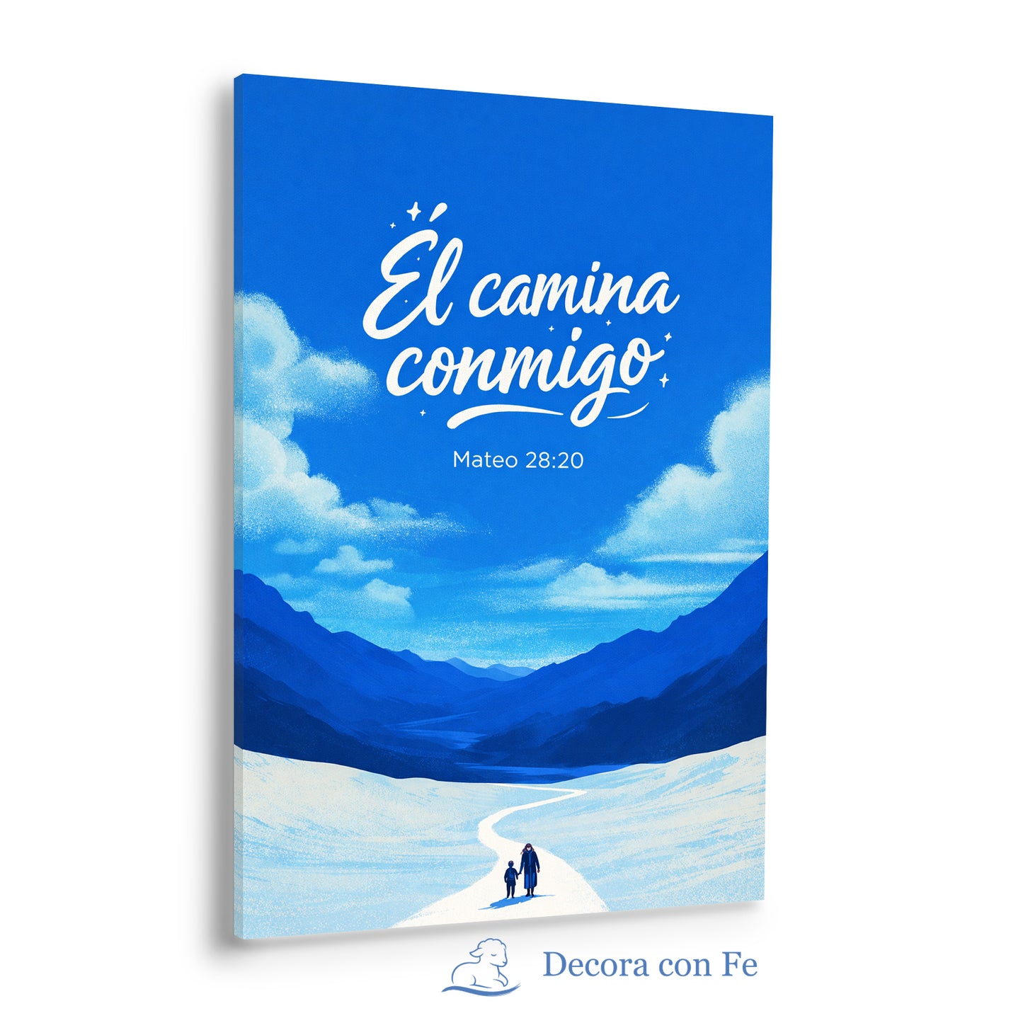 Él Camina Conmigo - Cuadro Cristiano
