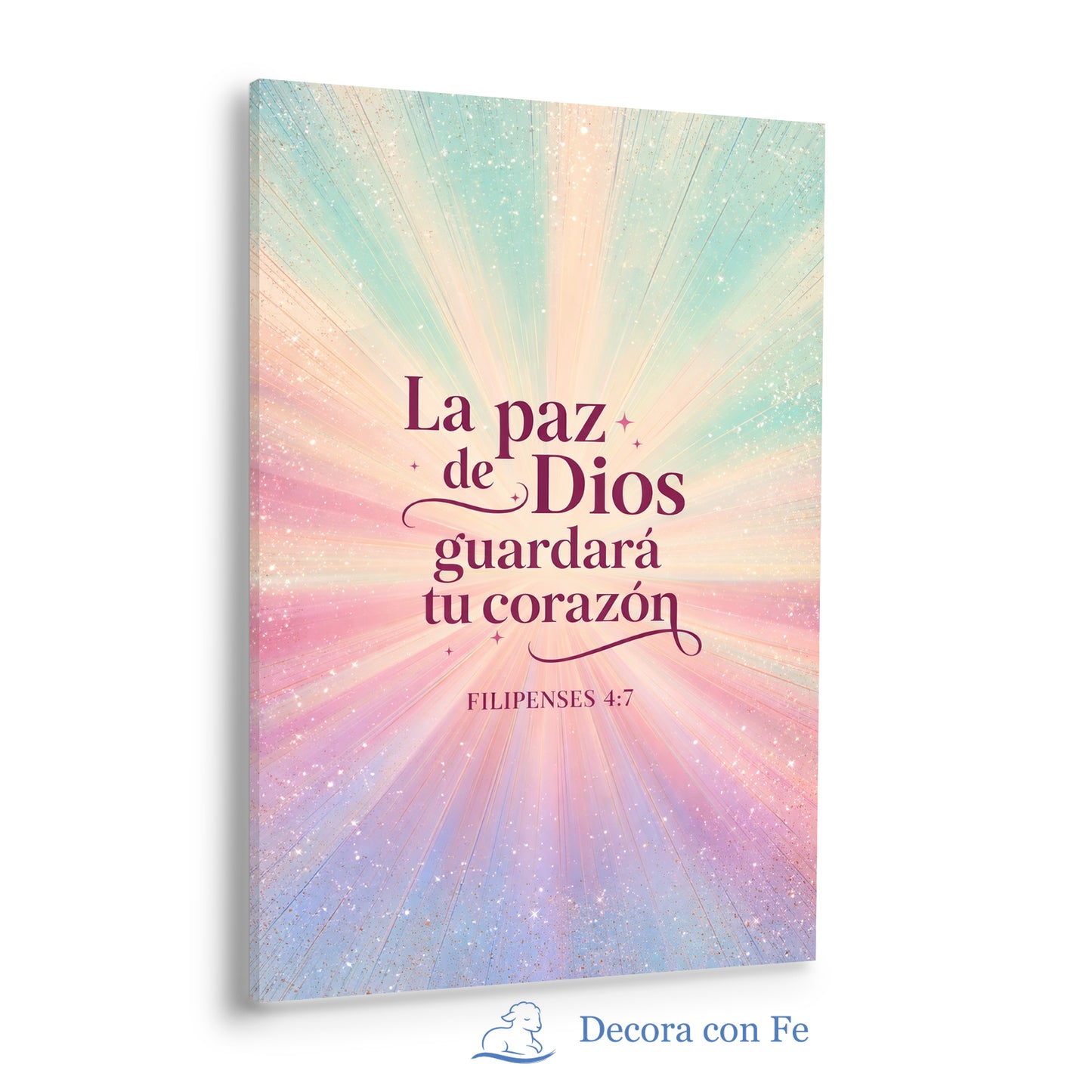 La Paz de Dios Guardará tu Corazón - Cuadro Cristiano