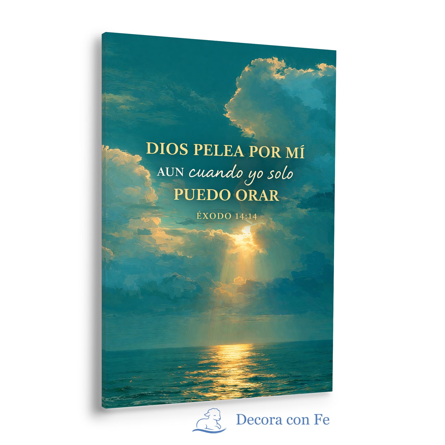 Dios Pelea Por Mí - Cuadro Cristiano - Variante 1