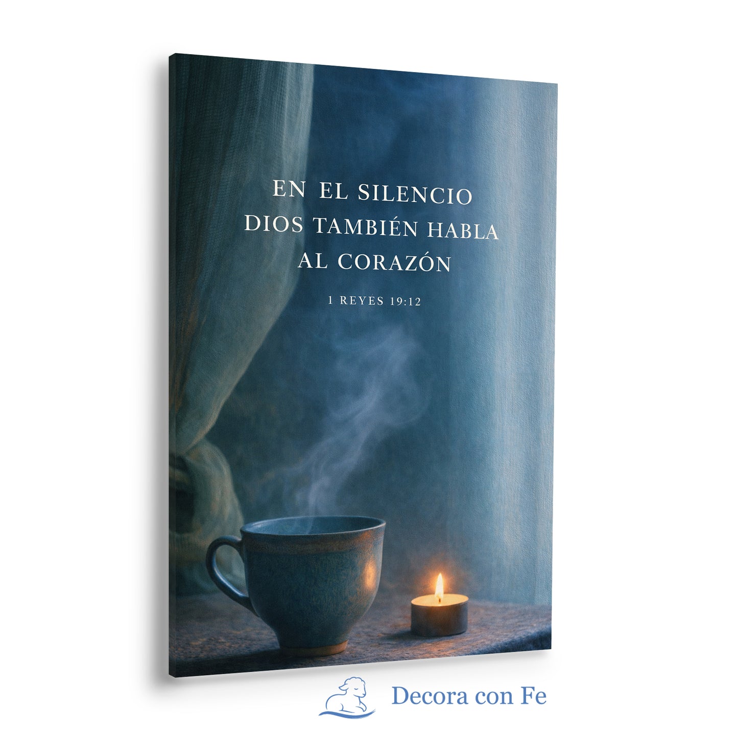En El Silencio Dios Habla - Cuadro Cristiano
