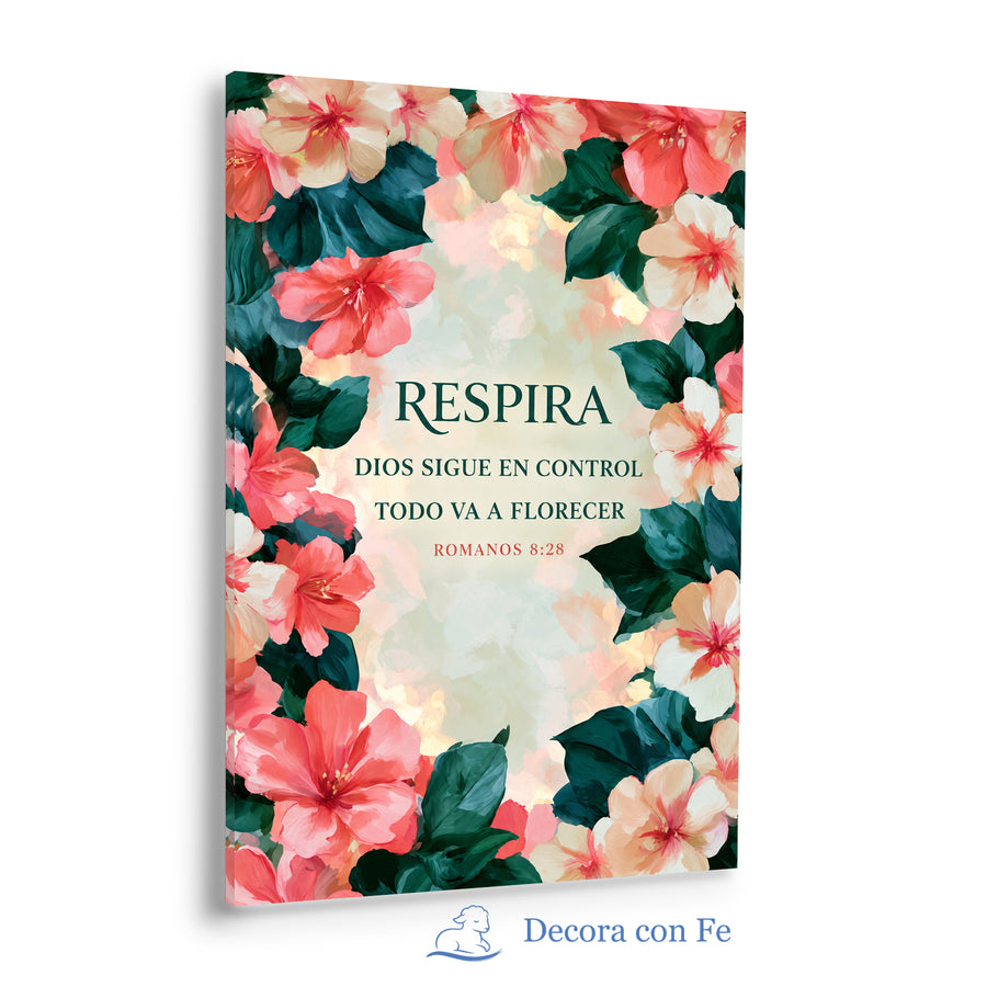 Respira y Confía - Cuadro Cristiano - Variante 2