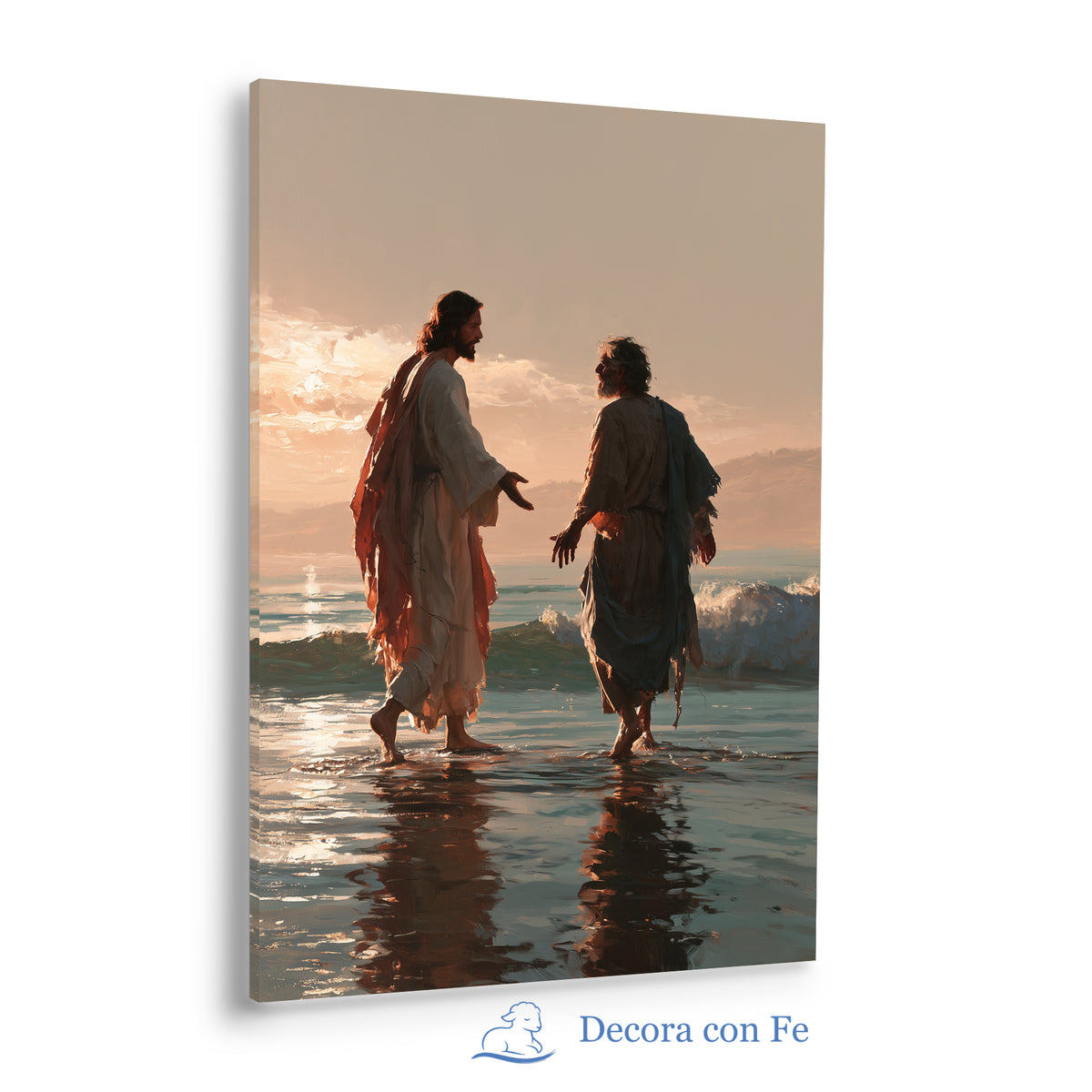 Ven Hacia Mí · Jesús y Pedro Sobre las Aguas · maqueta del producto