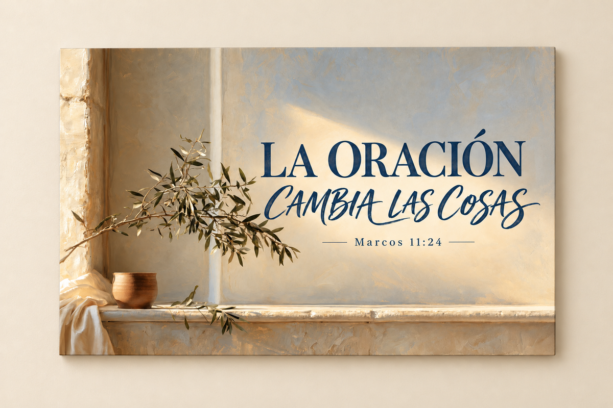 La Oración Cambia las Cosas · Luz de Esperanza · presentación de tienda