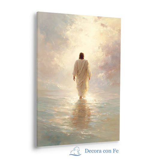 Luz sobre las Aguas - Cuadro Cristiano Decorativo - Variante 3
