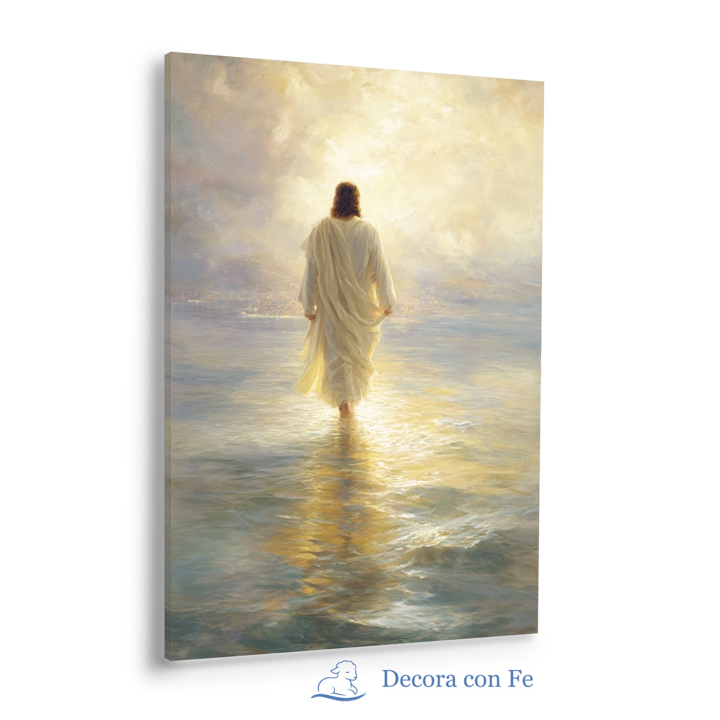 Luz sobre las Aguas - Cuadro Cristiano Decorativo - Variante 4