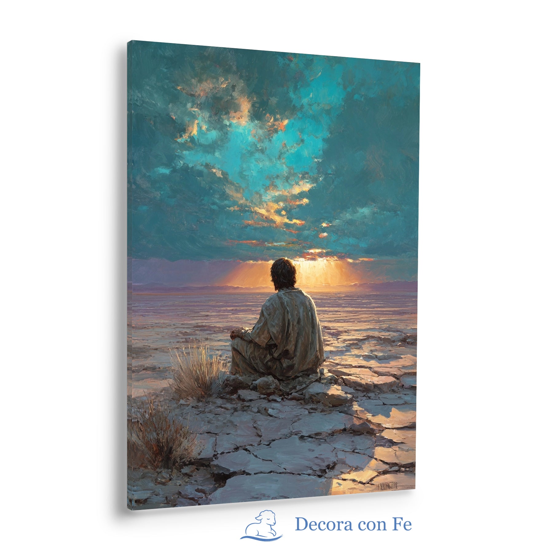 Fuerza Renovada en el Desierto | Arte Cristiano de Elías - Variante 3