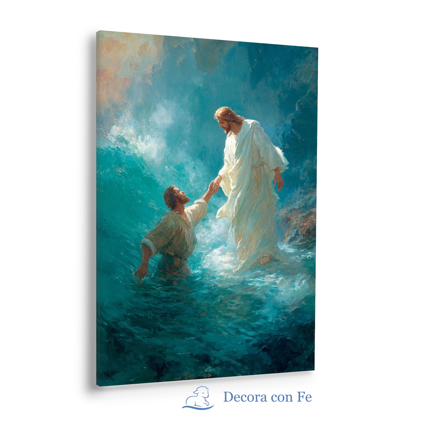 Jesús Rescata a Pedro en la Tormenta - Variante 2