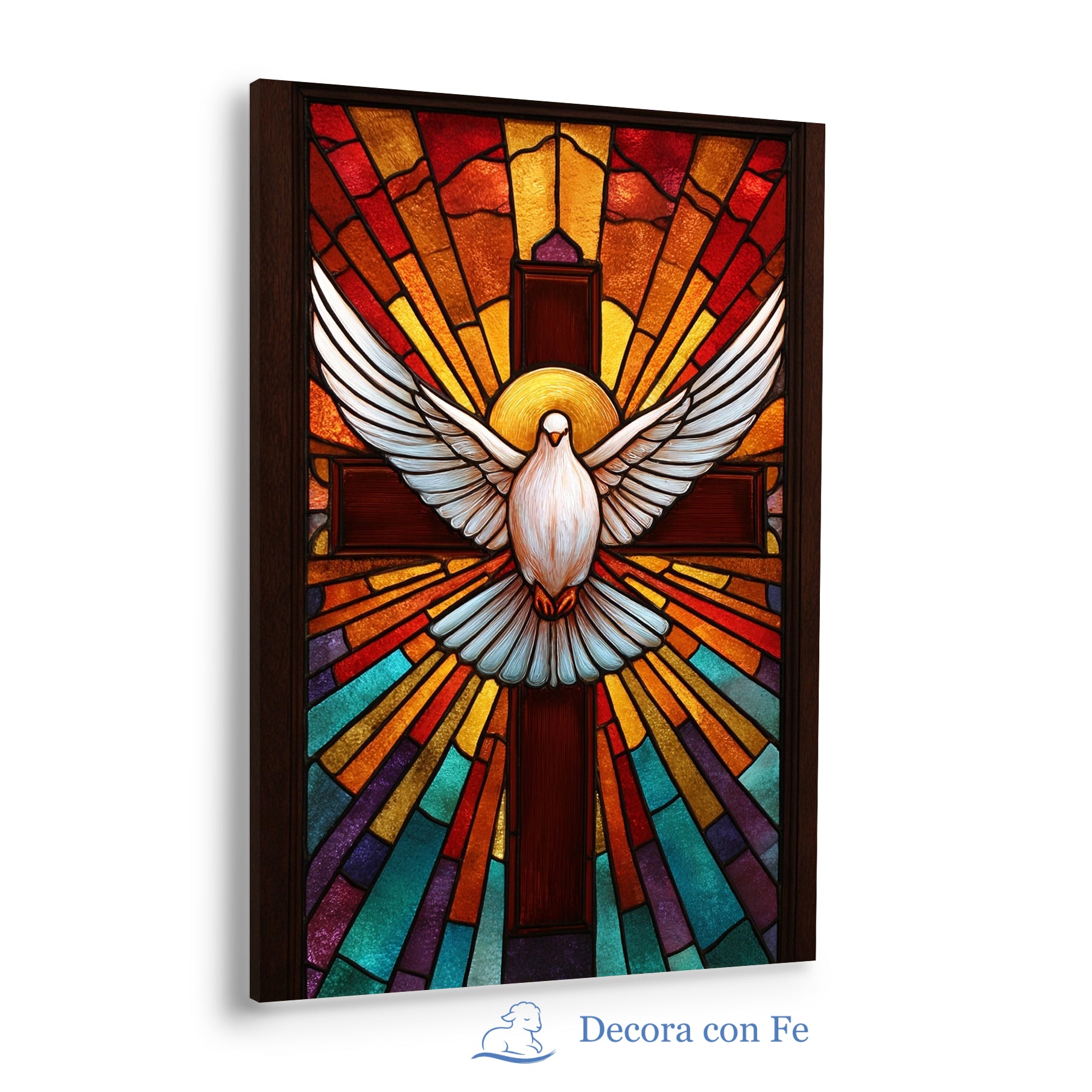 Luz del Espíritu Santo en Vitral