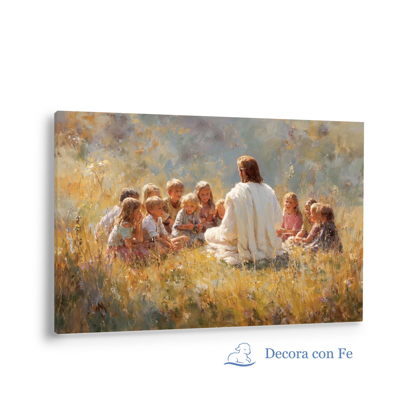 Jesús y los Niños en el Prado Dorado - Variante 4
