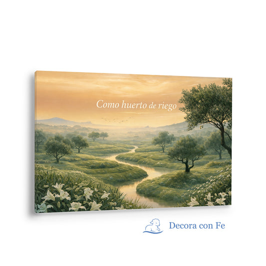 Como Huerto de Riego - Arte Cristiano de Creación