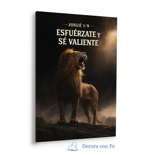 León Valiente - Arte Cristiano Josué 1:9