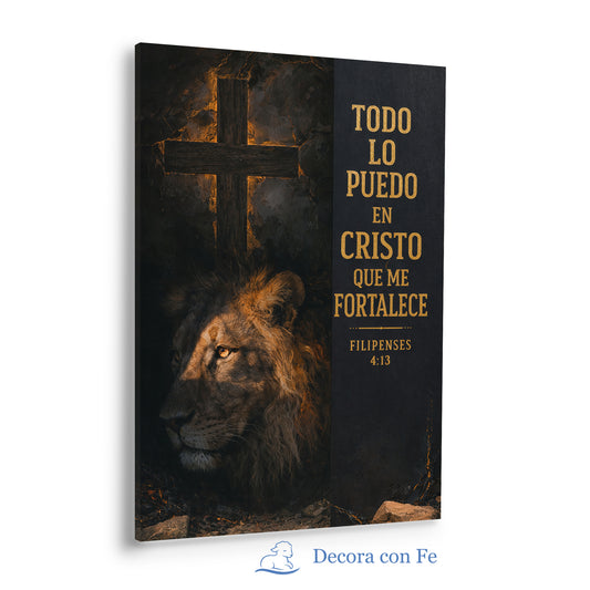 Fortaleza en Cristo - León de Judá | Filipenses 4:13 - Variante 2