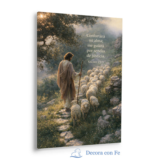 Senda de Justicia - Arte Cristiano del Buen Pastor, Salmo 23