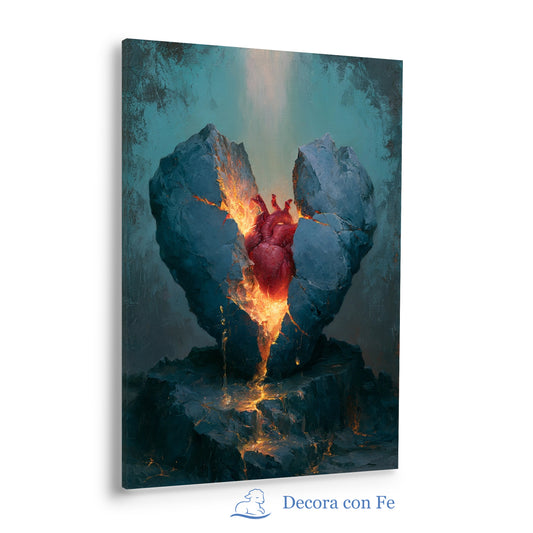 Renueva Mi Corazón - Arte Cristiano de Ezequiel 36:26 - Variante 4