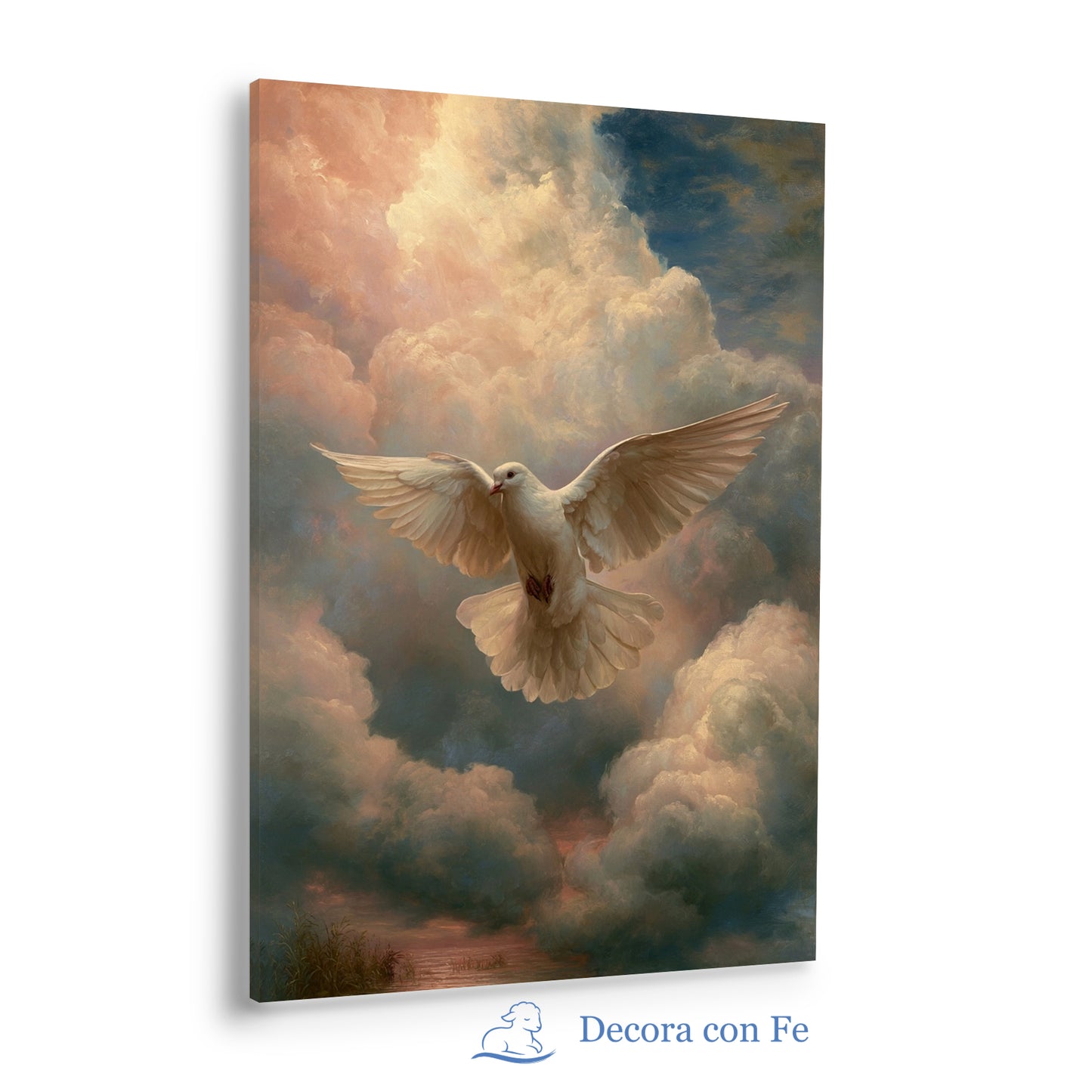 Espíritu Santo Descendiendo - Arte Cristiano de Luz Celestial