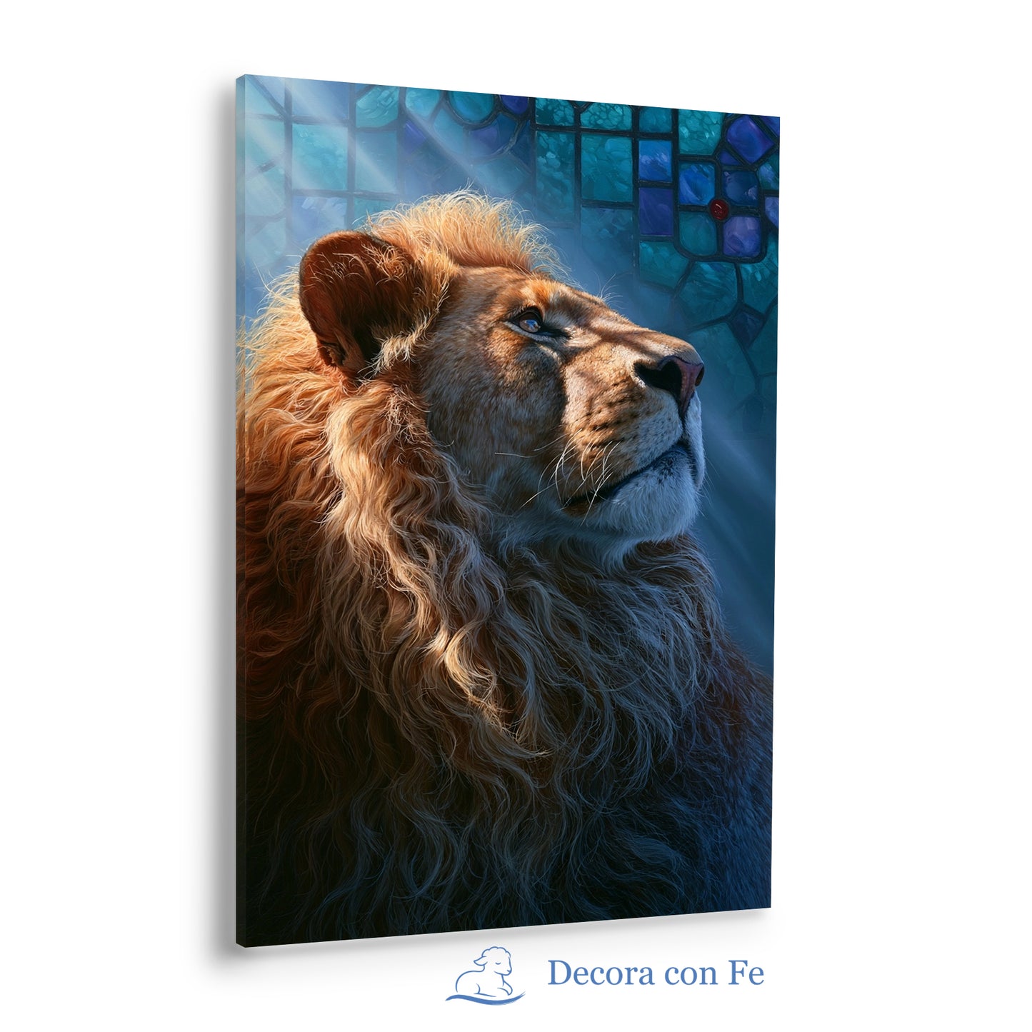 Majestad Eterna - León de Judá en Luz de Vitral