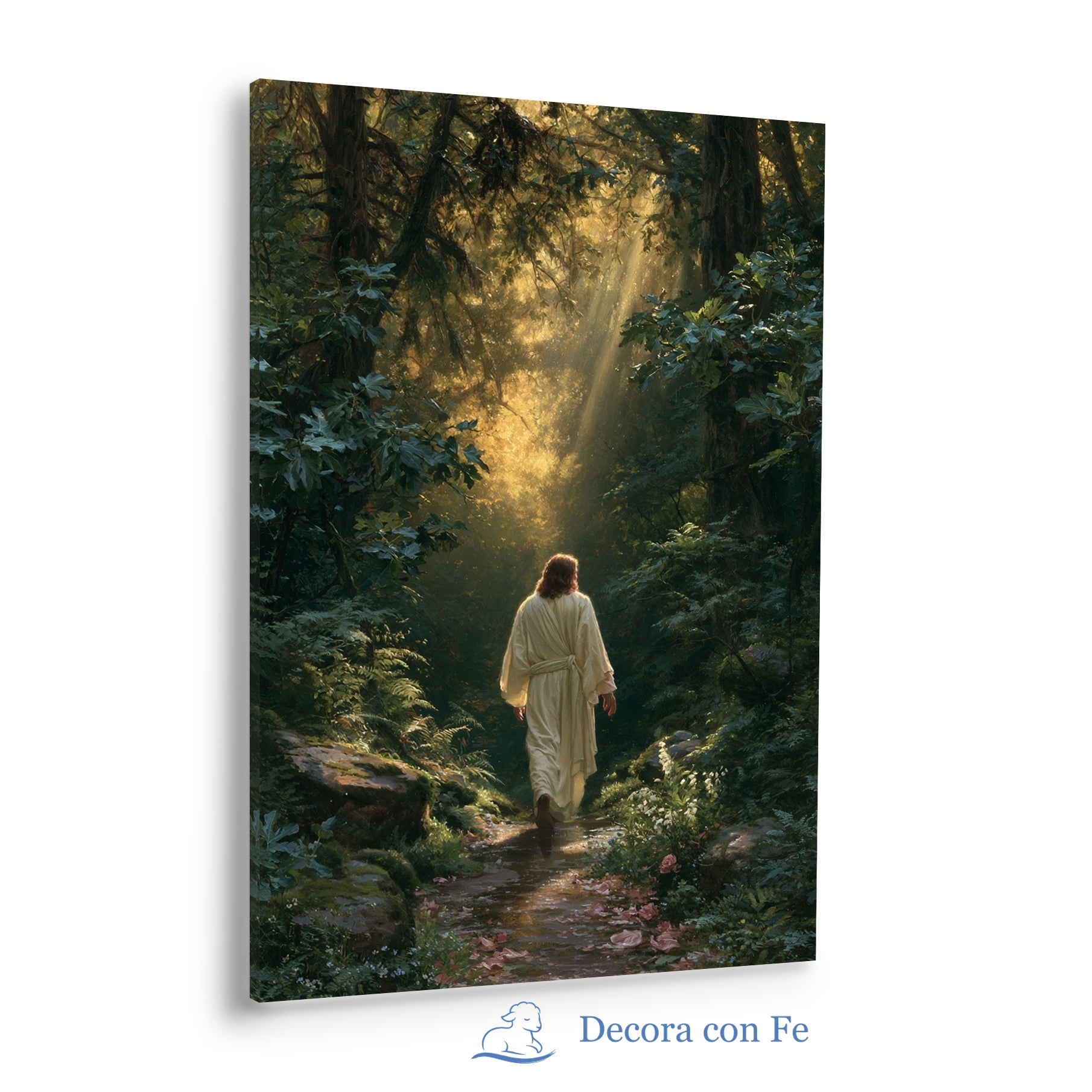 Jesús en el Sendero de Vida | Cuadro Cristiano de Esperanza y Guía