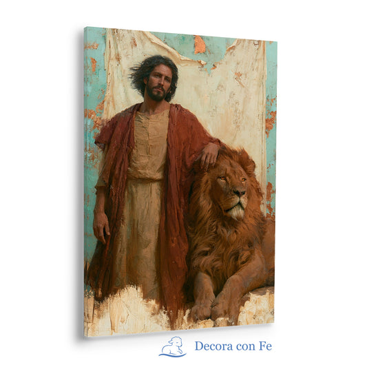 Cristo Rey Fuerte y León de Judá | Arte Cristiano en Lienzo