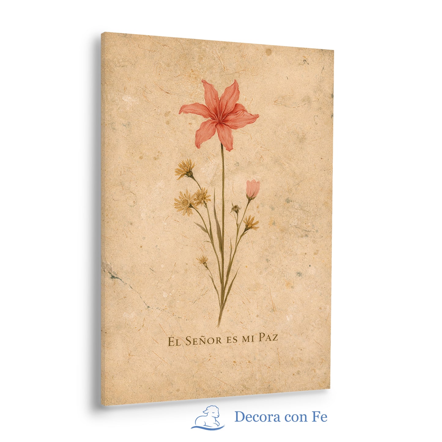 El Señor es Mi Paz - Cuadro Botánico Cristiano