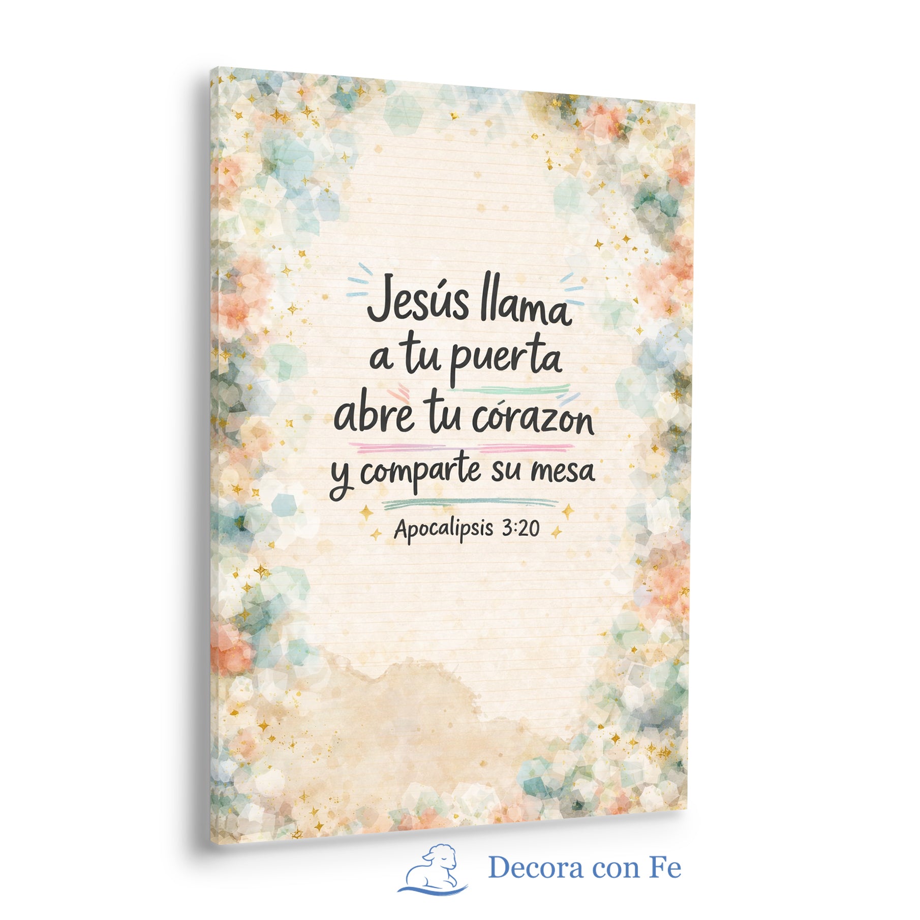 Jesús Llama a tu Puerta - Arte Cristiano Apocalipsis 3:20
