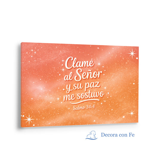 Salmo 34:4 - Clamé al Señor y Su Paz Me Sostuvo