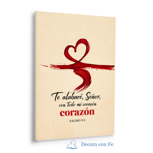 Alabanza de Corazón | Arte Cristiano Minimalista
