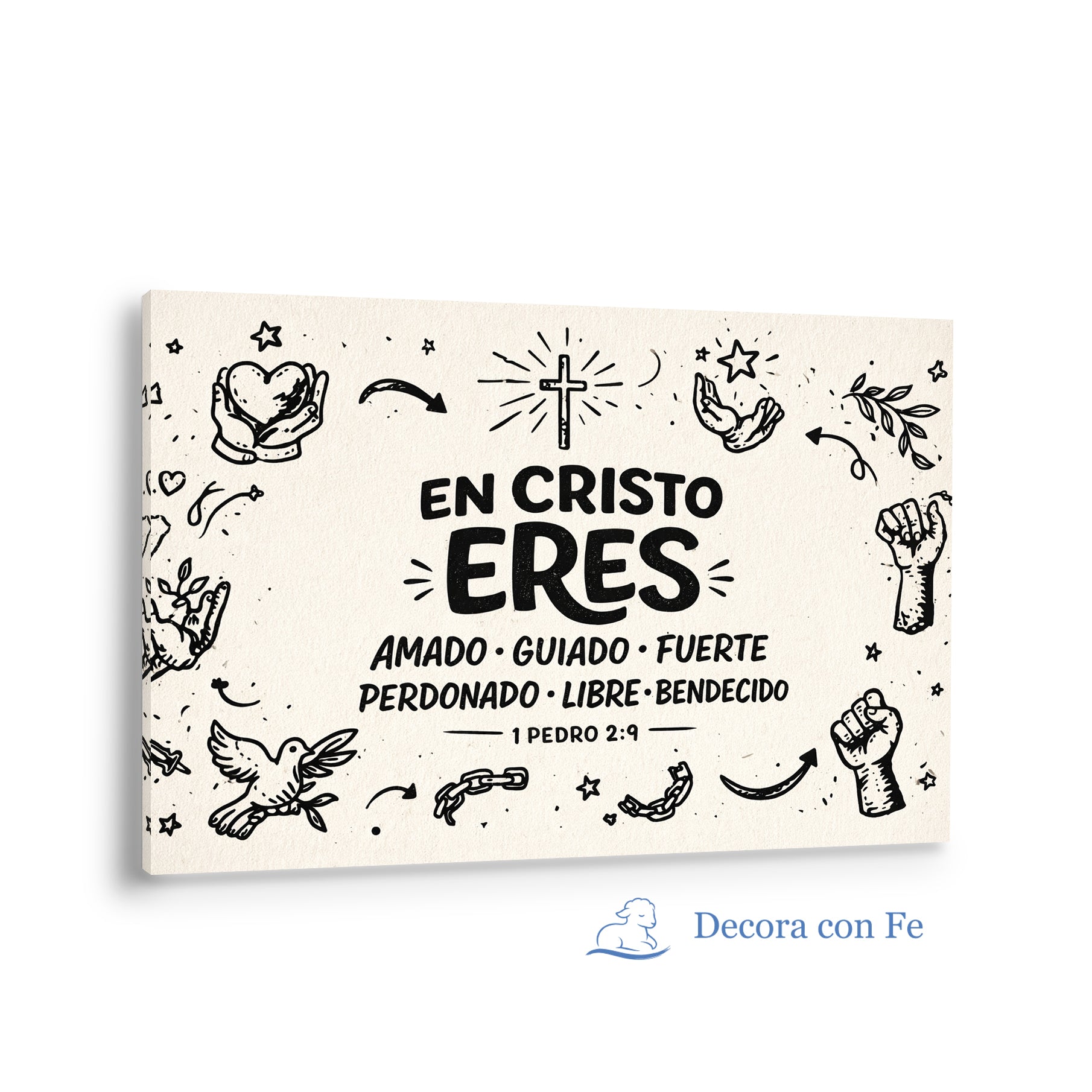 En Cristo Eres Amado Cuadro Decorativo