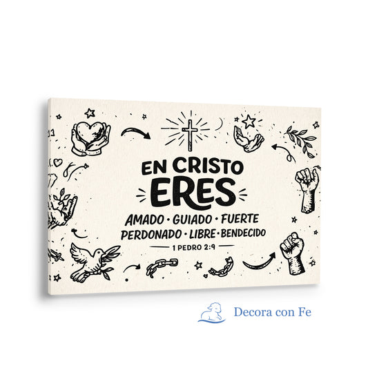 En Cristo Eres Amado Cuadro Decorativo