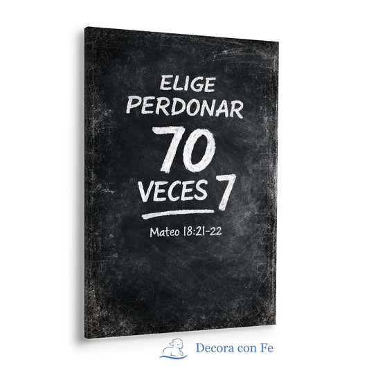 Elige Perdonar 70 Veces 7 Cuadro Cristiano