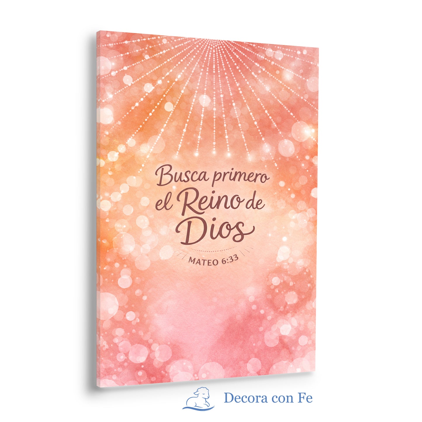 Busca Primero el Reino de Dios - Cuadro Cristiano Decorativo