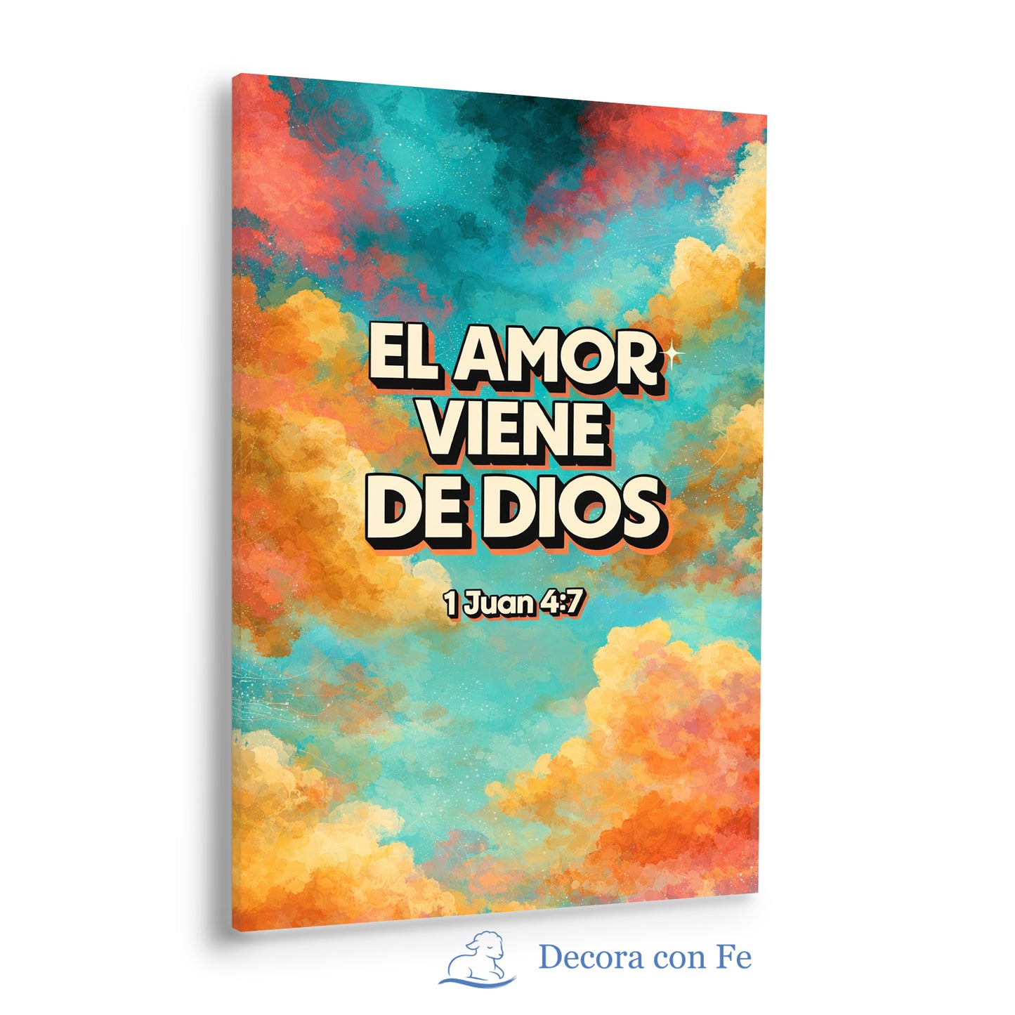 El Amor Viene de Dios - Cuadro Cristiano