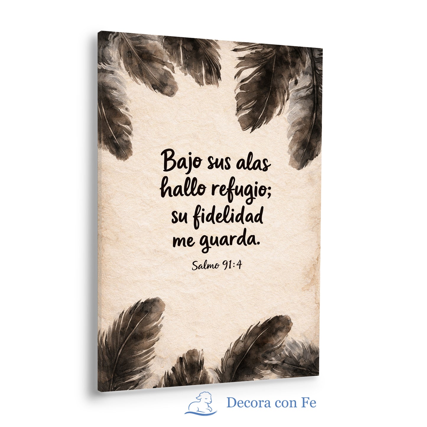 Bajo Sus Alas - Cuadro Cristiano Salmo 91