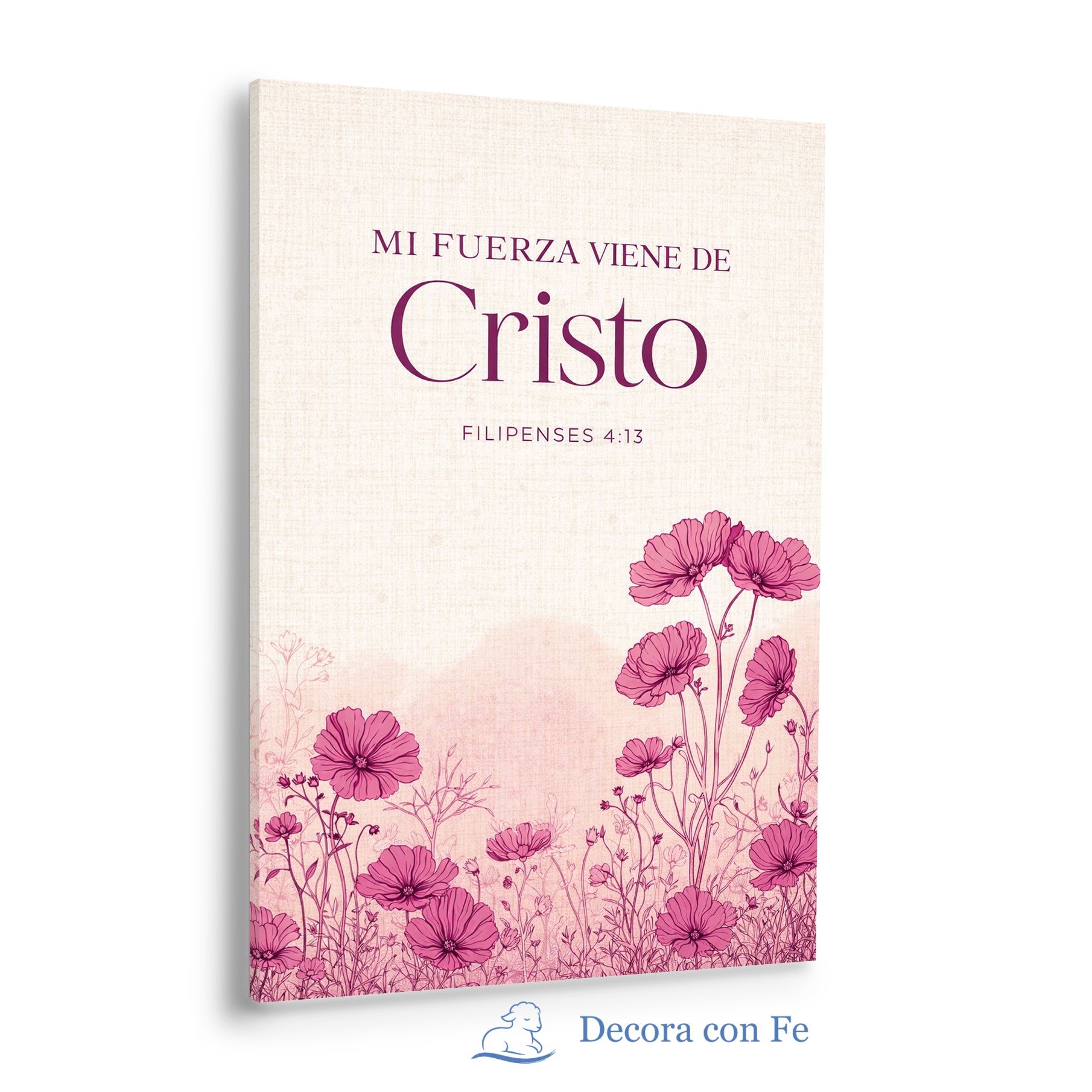 Mi Fuerza Viene de Cristo - Arte Floral Cristiano