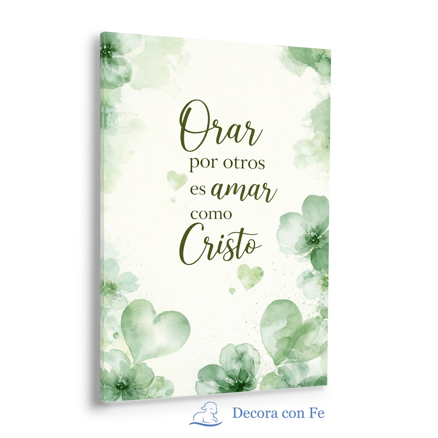 Orar por Otros es Amar como Cristo - Cuadro Cristiano Decorativo