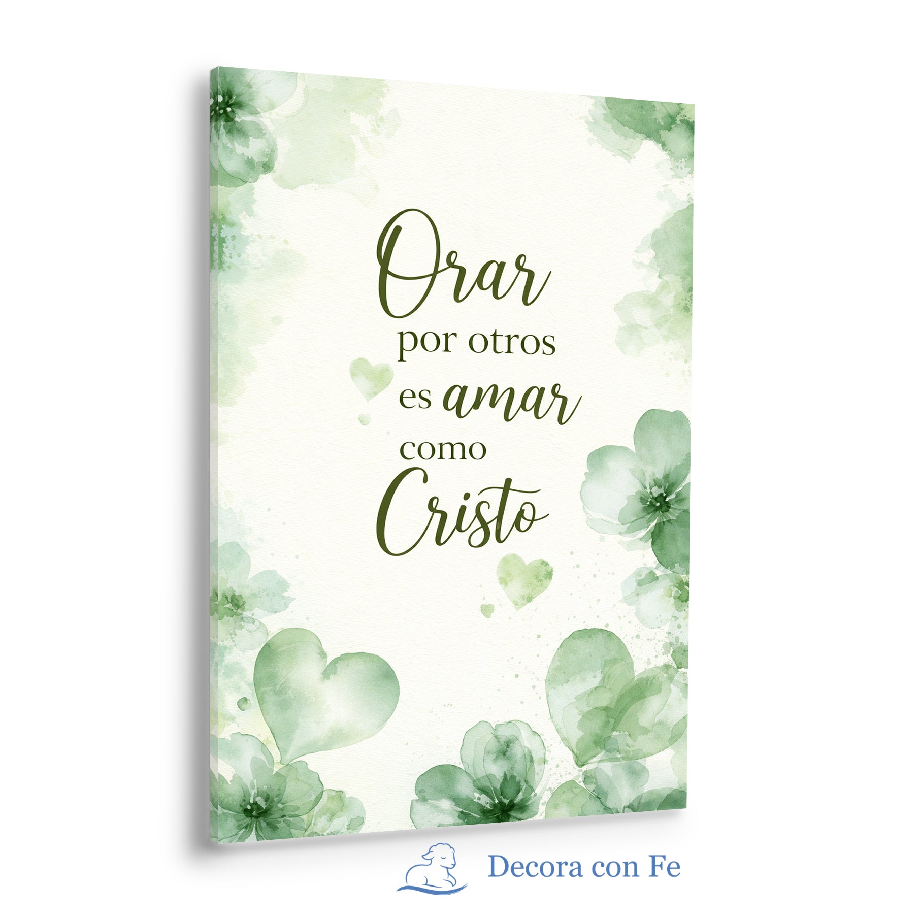 Orar por Otros es Amar como Cristo - Cuadro Cristiano Decorativo