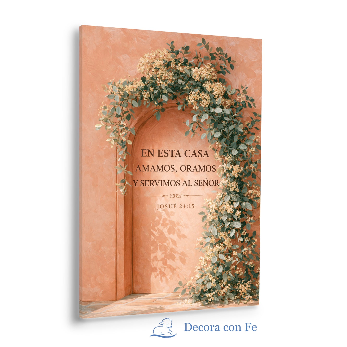 Mi Casa Sirve al Señor - Cuadro Cristiano - Variante 1