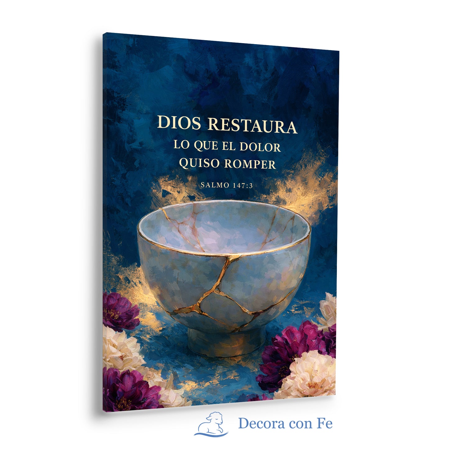 Dios Restaura Mi Corazón - Cuadro Cristiano - Variante 1