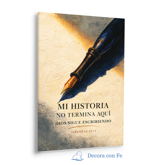 Mi Historia No Termina Aquí - Cuadro Cristiano - Variante 2