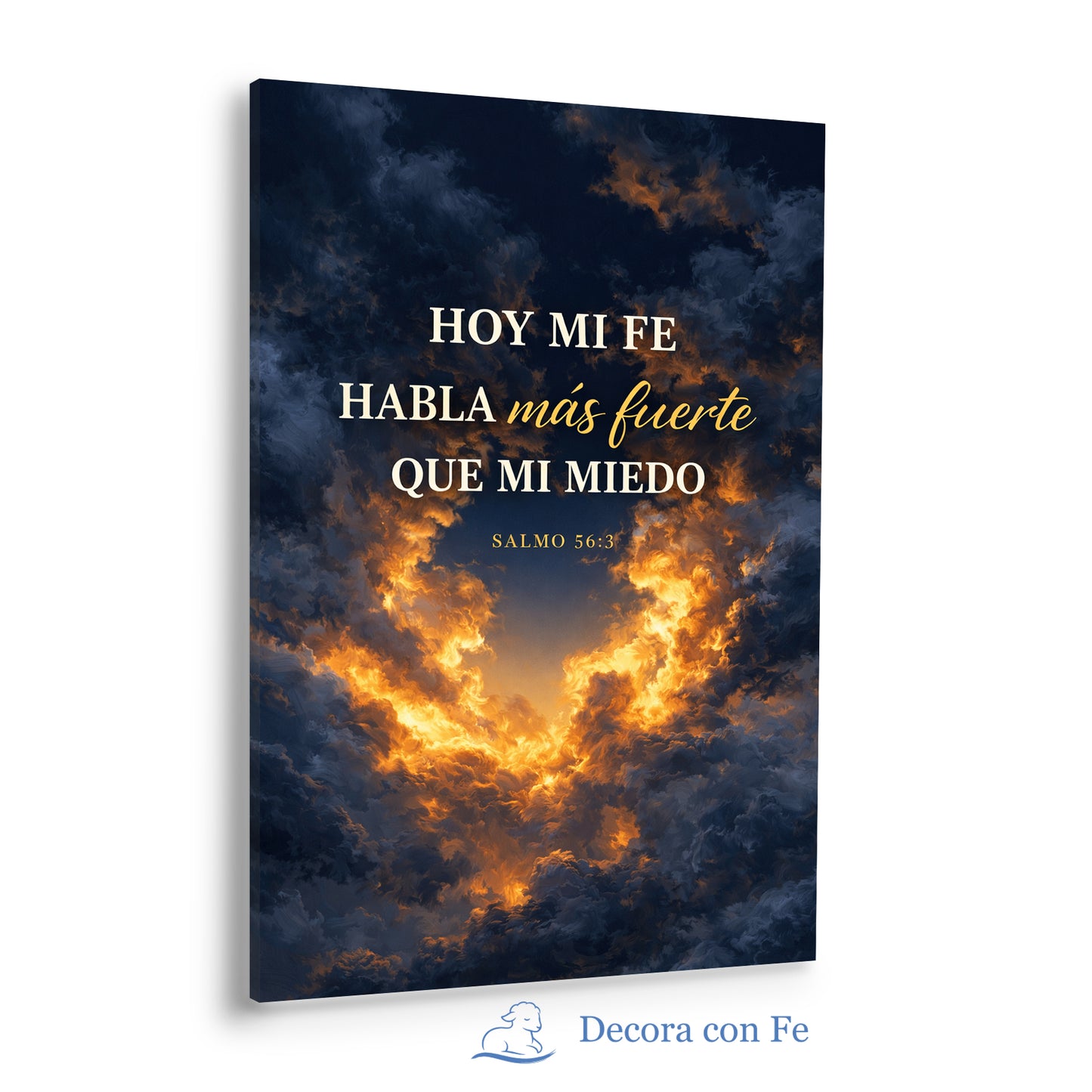 Fe Sobre Miedo - Cuadro Cristiano - Variante 2