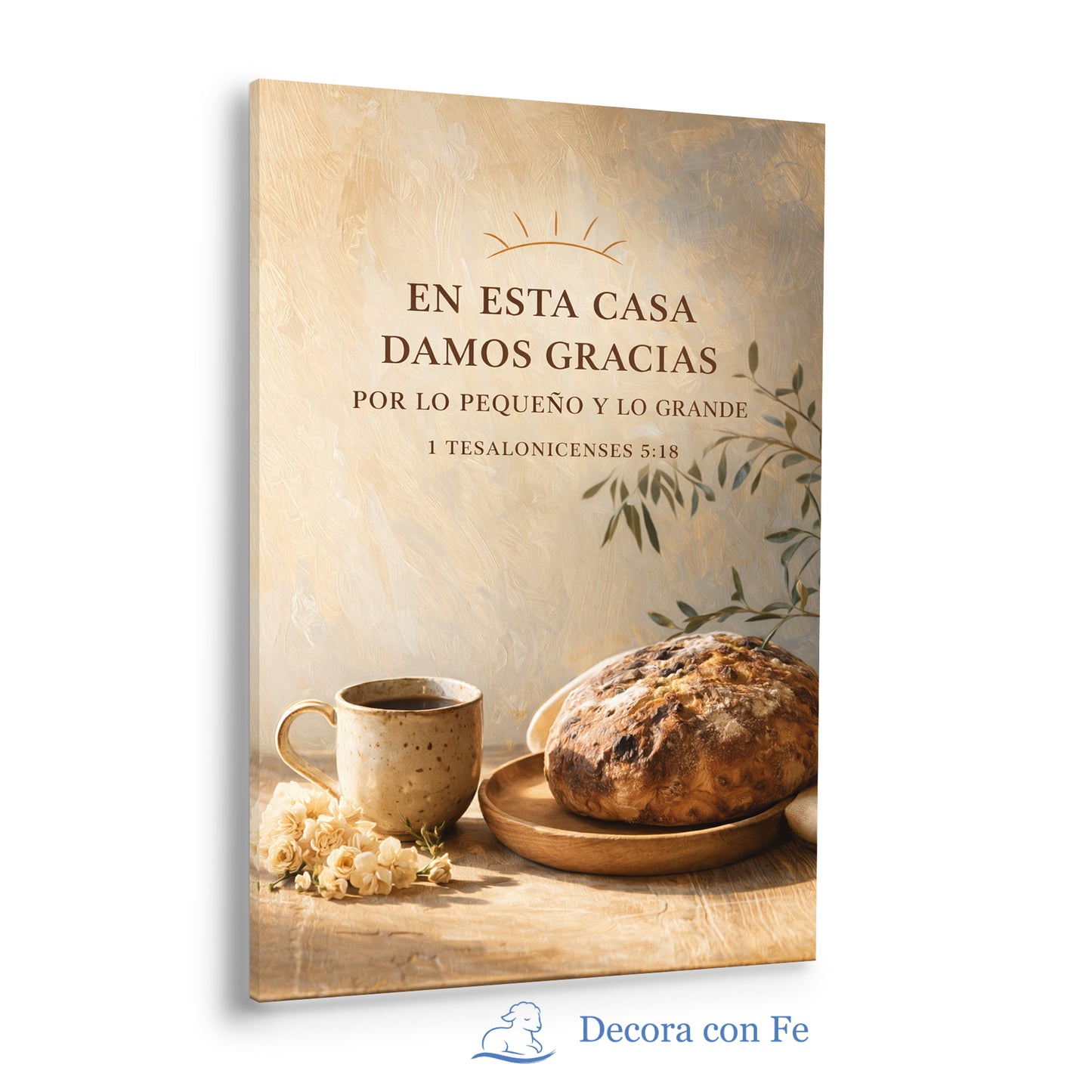 Casa Agradecida - Cuadro Cristiano - Variante 1