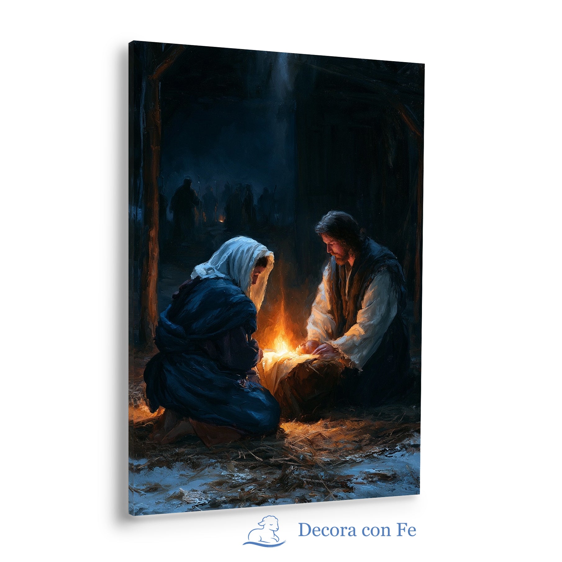 Natividad Luz del Establo - Cuadro Cristiano - Variante 4