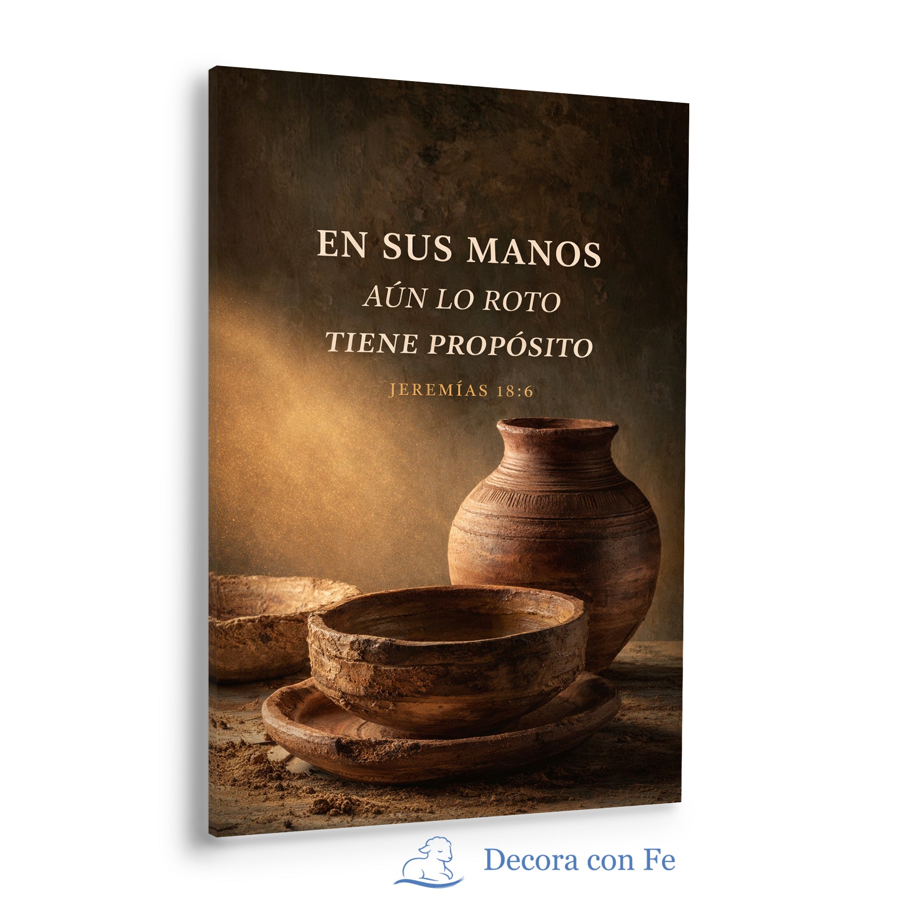 Vasija En Sus Manos - Cuadro Cristiano
